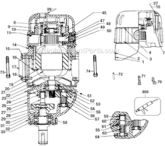 Part Location Diagram of 944826-00 DeWALT Case,Field